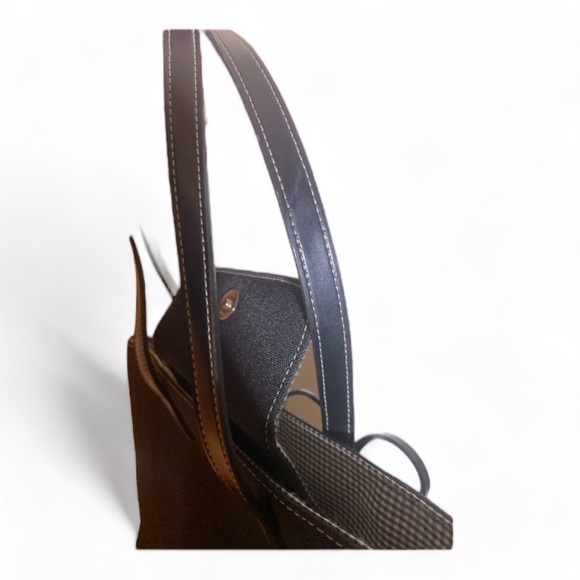 Kate Spade - Vintage Collector’s Bucket Tote Bag w/ Gingham Linning - Picture 7 of 7